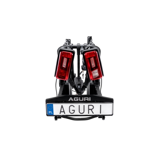 BAGAŻNIK ROWEROWY AGURI-3 NA 3 ROWERY <b>KRAB</b> - SREBRNY